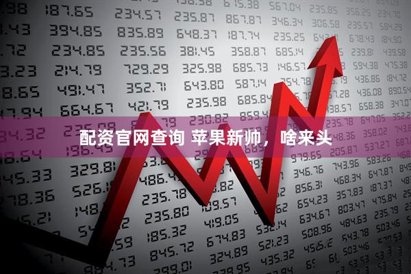 配资官网查询 苹果新帅，啥来头